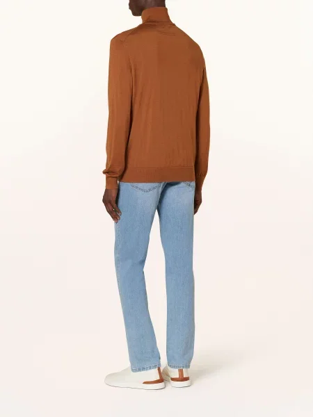 Zegna Jeansy Roccia Slim Fit blau niebieskie