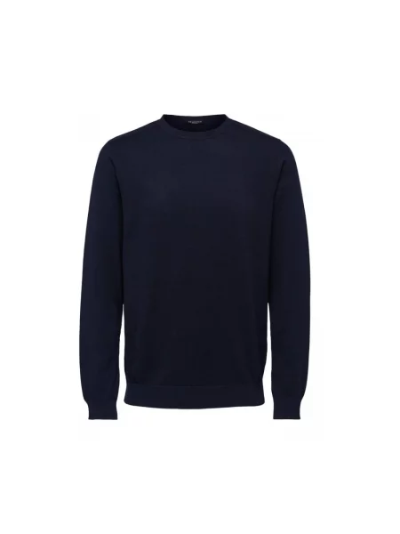 Dzianinowa bluza Selected granatowa