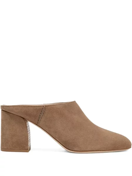 Papuci tip mules Tod's din piele de căprioară