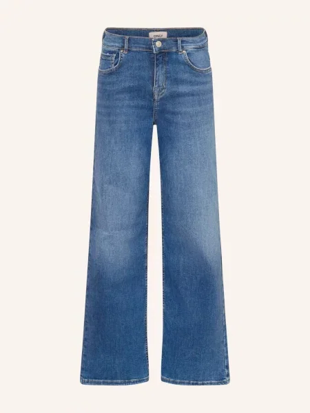 Only Džíny Wide Fit medium blue denim modré