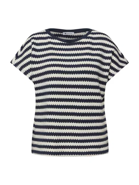 STREET ONE Pulover Crista bleumarin alb