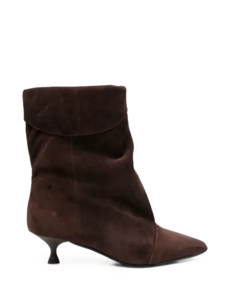 Botine Gisel B din piele de căprioară maro