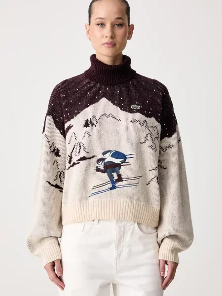 Lacoste sweter z wełną