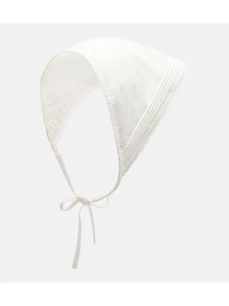 Šal Faithfull s čipkom bijela