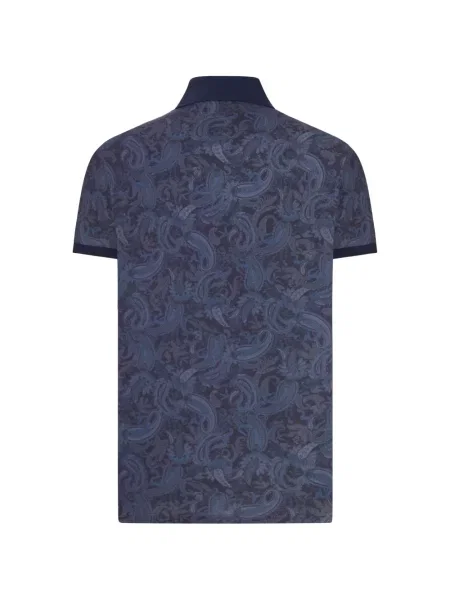 Polo Etro με σχέδιο paisley μπλε