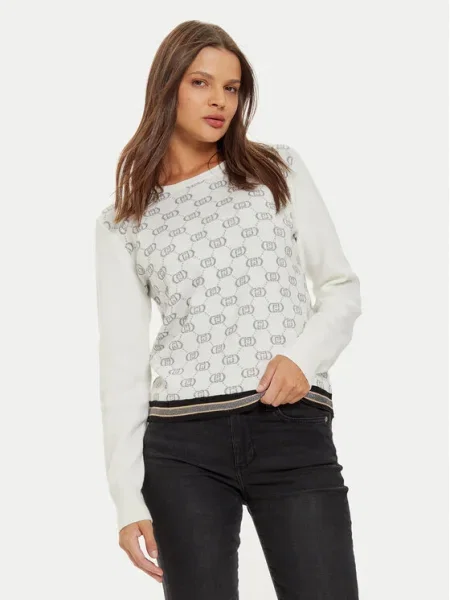 Liu Jo Sport Pulover alb