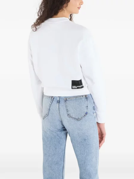 Φούτερ Karl Lagerfeld Jeans με σχέδιο λευκό