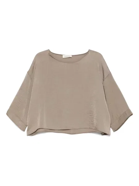 Tricou Moutaki cu decolteu rotund verde