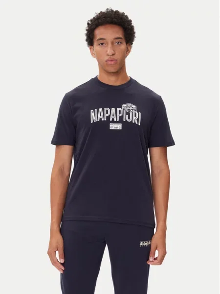 Napapijri T-Shirt S-Funes Ss Σκούρο μπλε