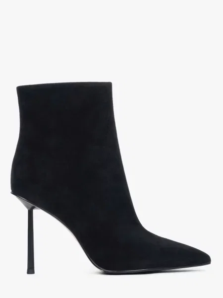Велюрові Ботильйони Estro чорний