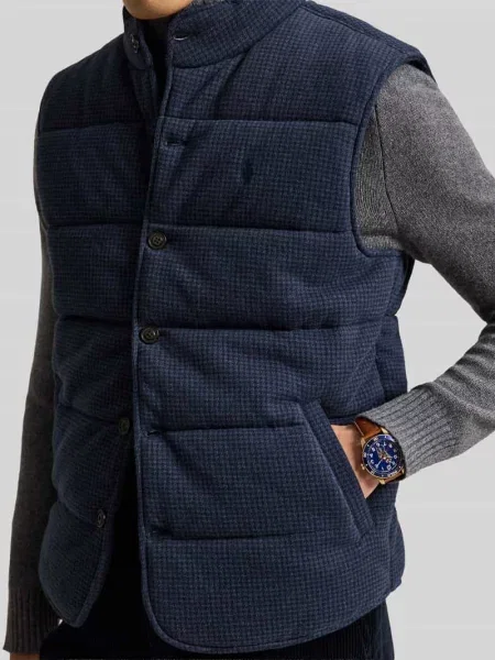 Kamizelka o kroju regular fit z czystej bawełny Polo Ralph Lauren granatowa
