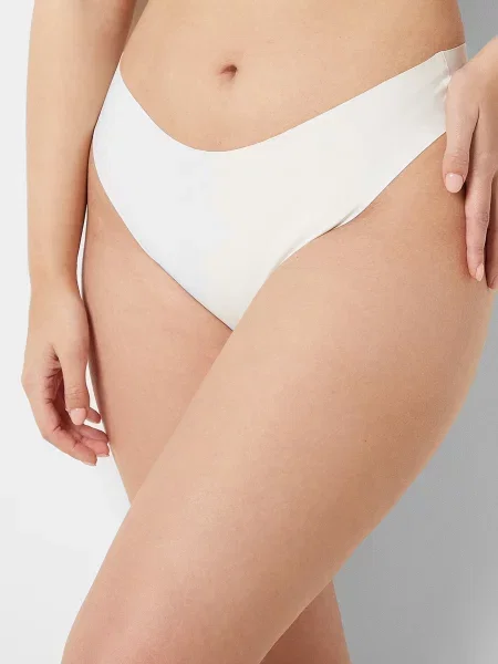 Стрінги Etam з високою посадкою білі