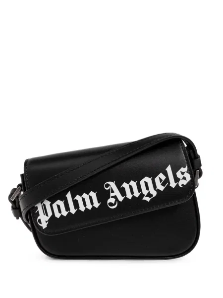 Geantă Palm Angels din piele negru
