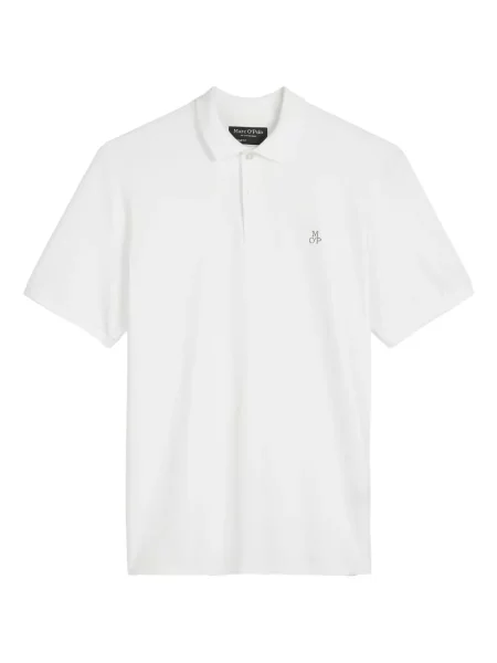 Polo Marc O'polo cu broderie alb