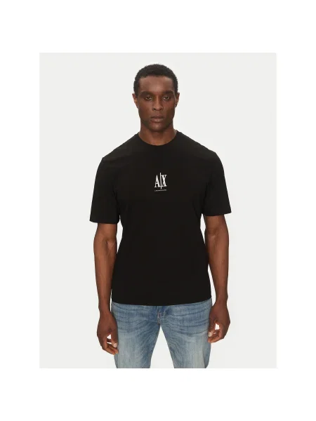 Armani Exchange Póló Regular Fit fekete