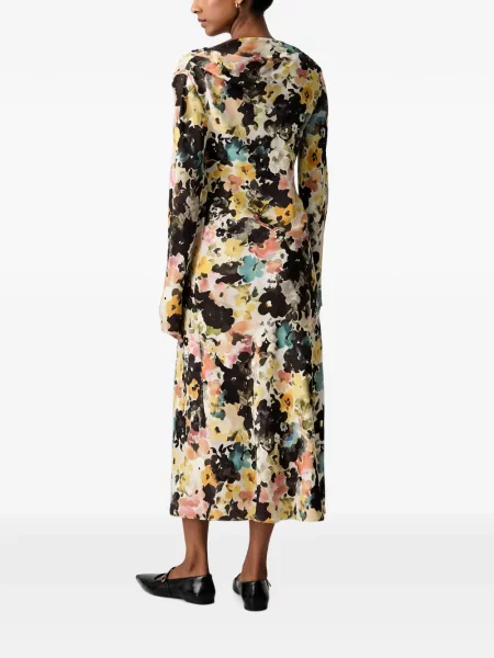 Rochie maxi Stine Goya cu model floral cu imagine