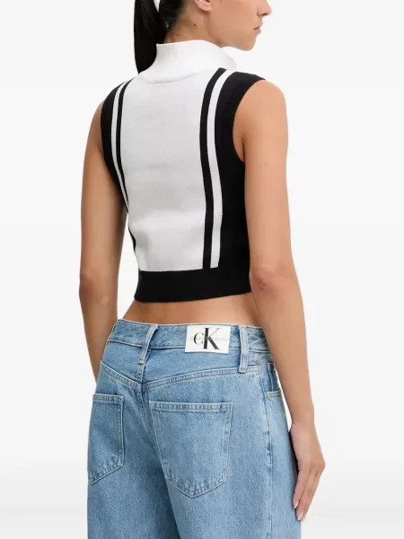 Top Puma cu autograf alb