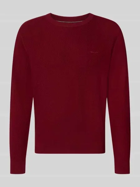 Sweter o kroju regular fit z mieszanki bawełny i wełny Gant