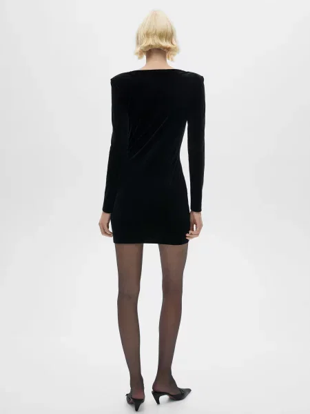 Платье мини Mango черное