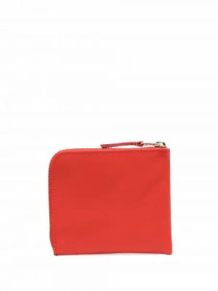 Iš natūralios odos piniginė Comme Des Garçons Wallet oranžinė
