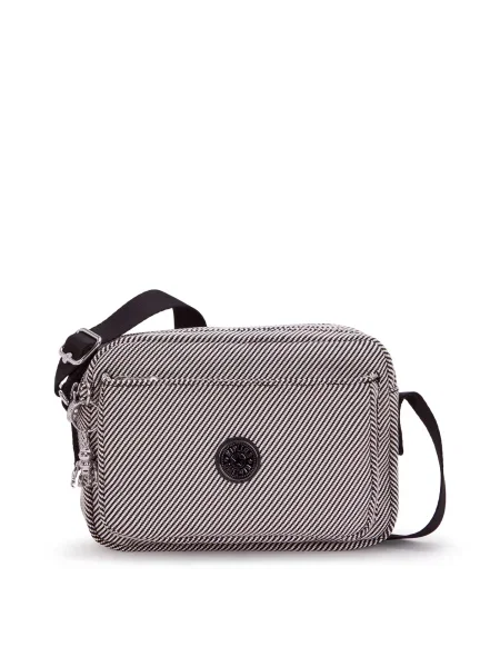 KIPLING Geantă de umăr Abanu negru alb