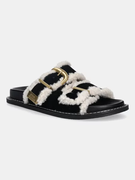Велурени чехли Steve Madden Arch-F черно
