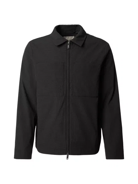 Calvin Klein Prehodna jakna Seersucker' črna