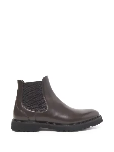 Botine chelsea Peserico din piele maro