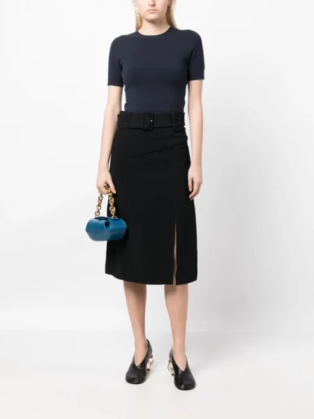 Juosmuo sijonas 3.1 Phillip Lim aukštu liemeniu juoda