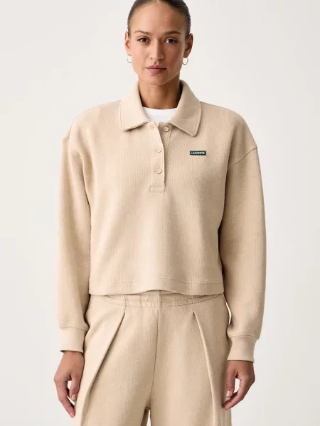 Lacoste hanorac pentru femei cu bej