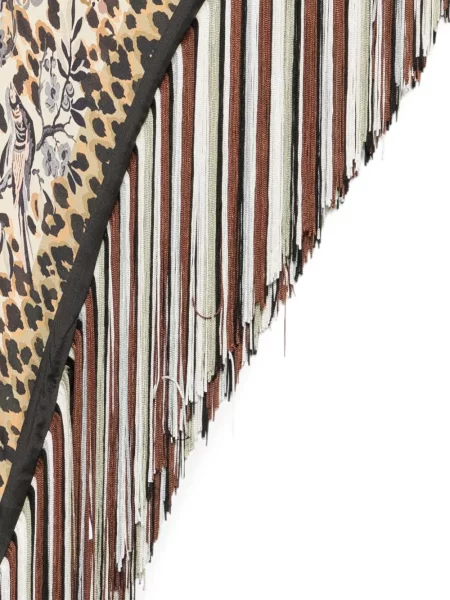 Fular Etro cu imagine cu model leopard