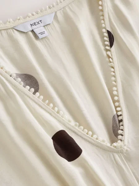 Next Rochie maro închis / murdar alb