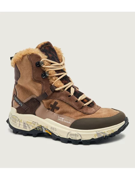 Botine Premiata din piele bej