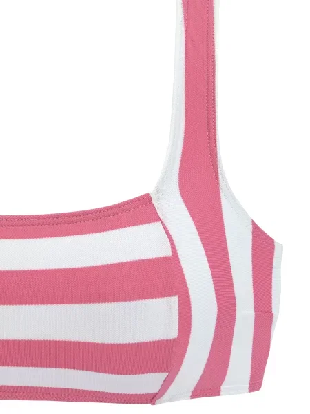VENICE BEACH Costum de baie două piese roz alb