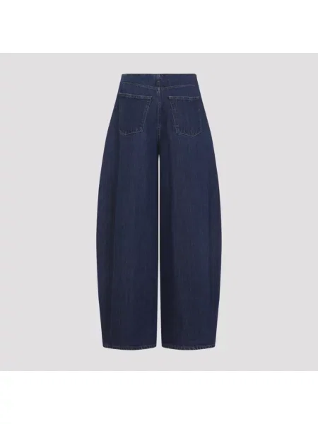 Szerokie jeansy Jil Sander niebieskie
