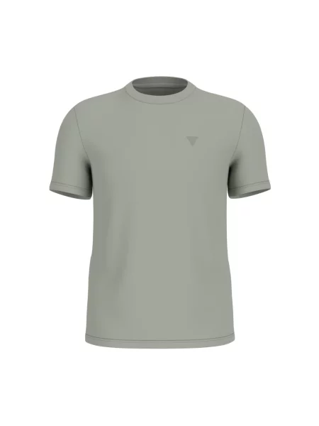 T-shirt z detalem z logo model ‘HEDLEY’ Guess zielona
