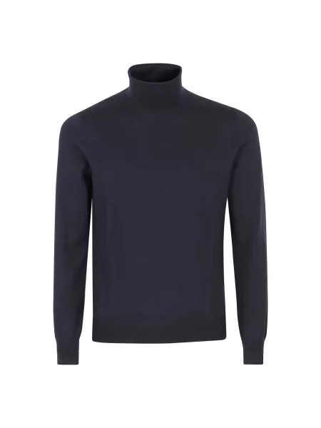 Sweter Tagliatore wełniany niebieski