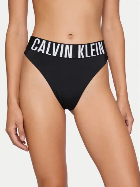 Calvin Klein Swimwear Dół od bikini czarny