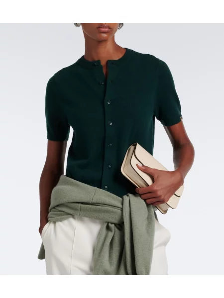 Cardigan Extreme Cashmere din cașmir verde