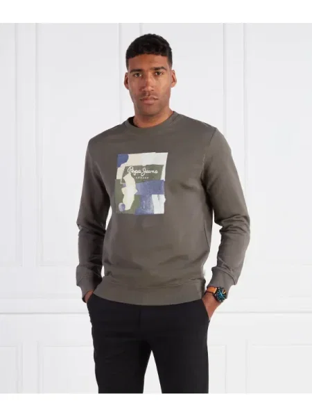 Pepe Jeans London Hanorac OLDWIVE CREW kaki