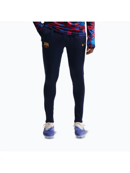 Pantaloni de fotbal pentru bărbați Nike FC Barcelona Strike Dri-Fit blackened blue/noble red/yellow roșu