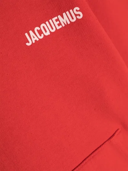 Bluza z kapturem dziecięca Jacquemus L'enfant czerwona