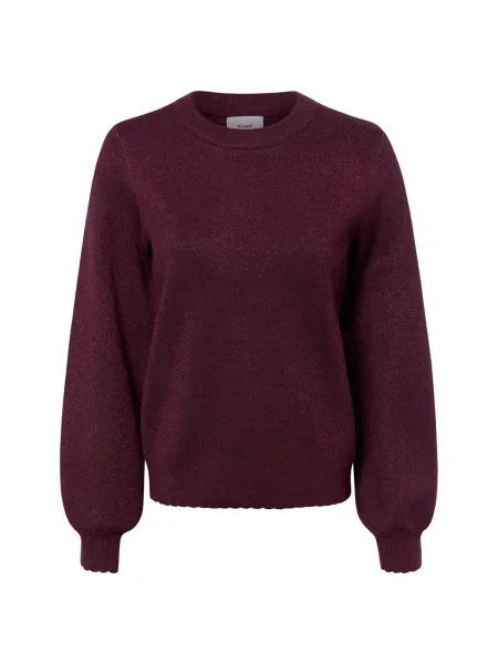 Nümph Sweter z dzianiny Nubir Solid Kobiety lila M