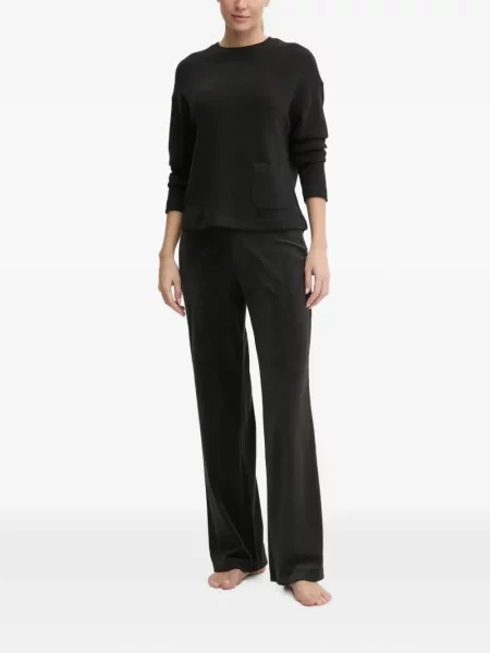 Pidžama Juicy Couture s autogramom crna