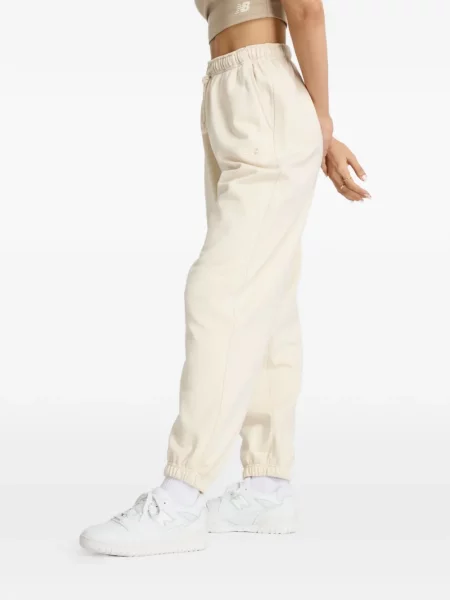 Pantaloni New Balance cu decolteu rotund alergare cu autograf gri