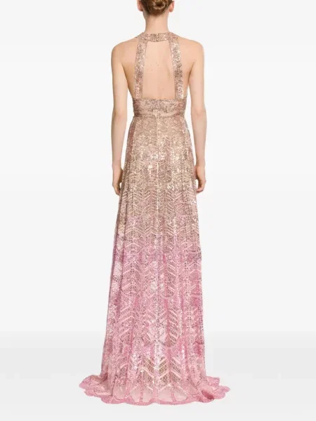 Rochie maxi Elie Saab cu paiete din tul