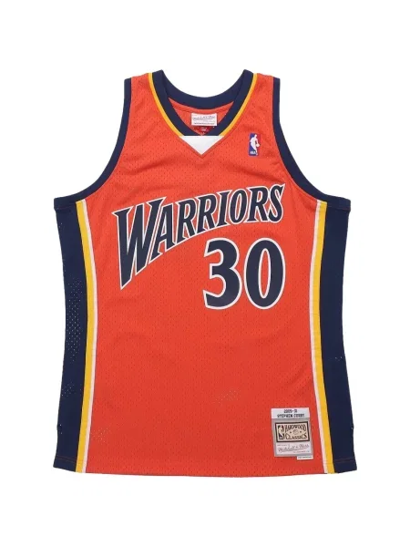Cămașă Mitchell & Ness din jerseu portocaliu
