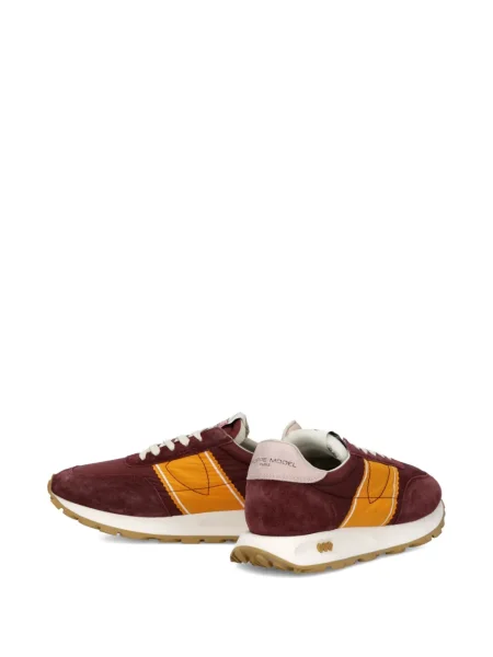 Sneakerși Philippe Model Paris din piele de căprioară roșu