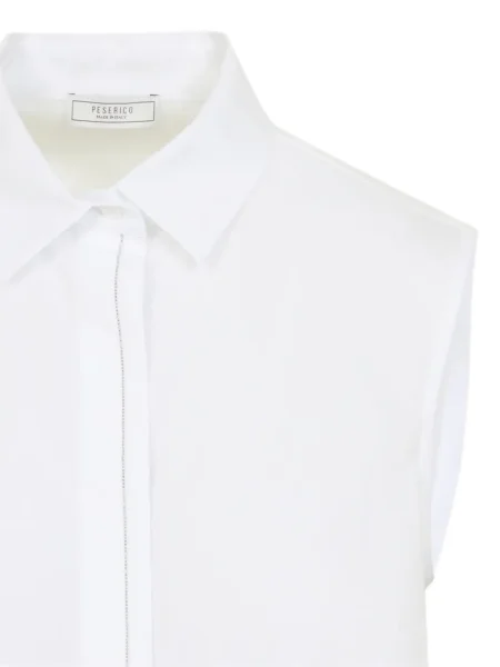 Bluză Peserico fără mâneci alb