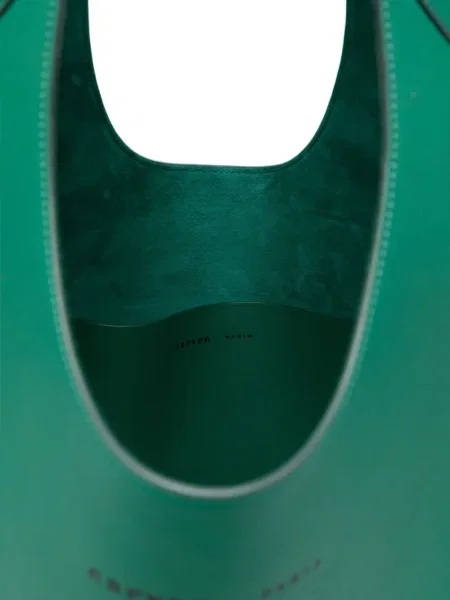 Geanta de piele Carven din piele verde